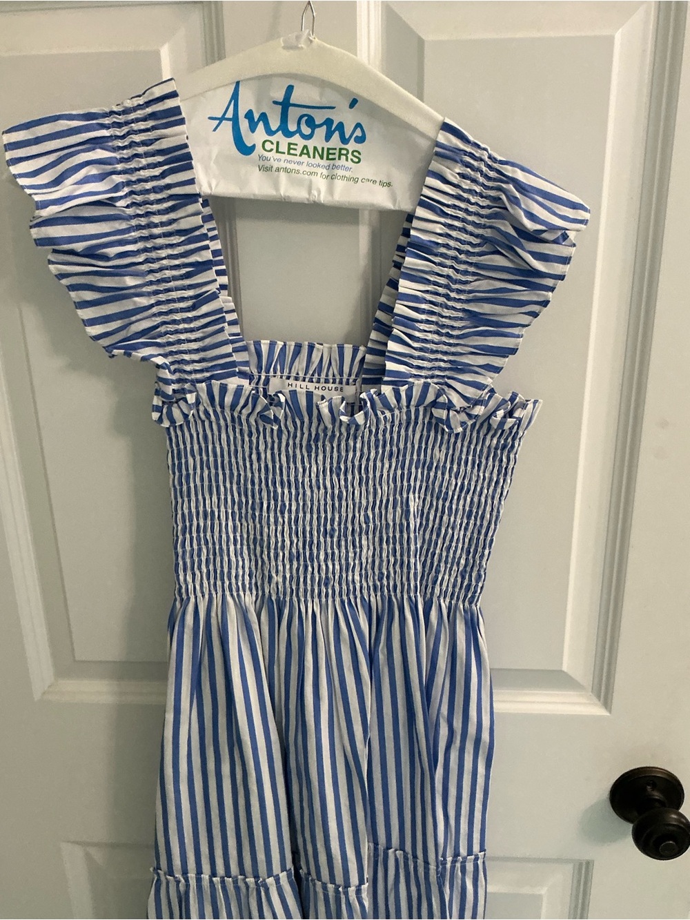 Hill House Home Ellie Nap Dress in Blueberry Stripe sz medium - Picture 5 of 6